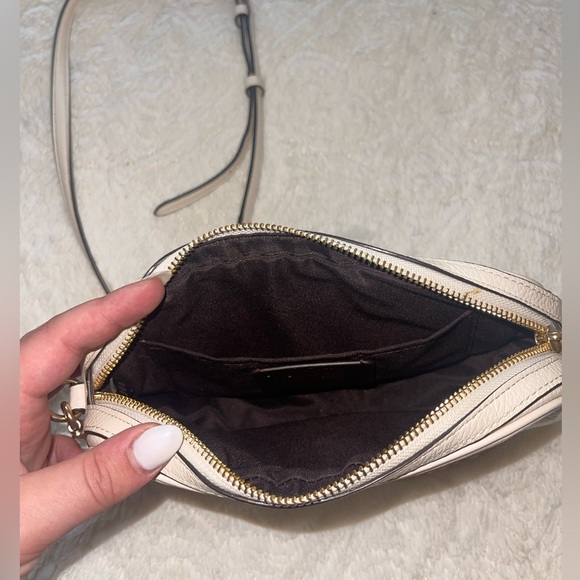 Coach White Crossbody with Gold Chain Strap - Picture 4 of 4